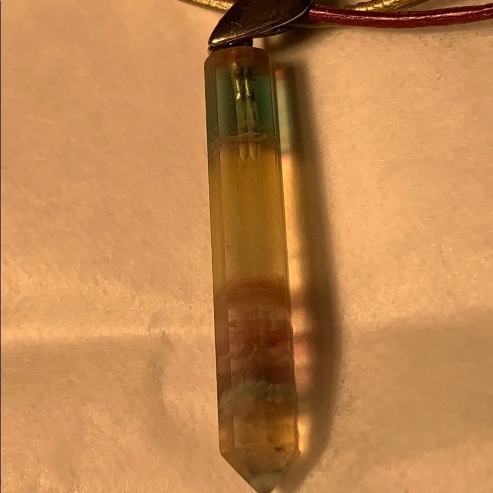 Sterling silver Tourmaline/Ametrine(?)earrings/necklace set - Picture 5 of 16